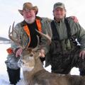 Two good buddies of ours, Eddy and Jolly with Jolly's buck