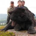 Josh and father Alan along with myself, with Josh's 7 footer. What a hunt. Last bear of the 2010 Spring season