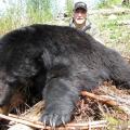 My good buddy "Pomps" with his big and extremely old boar.